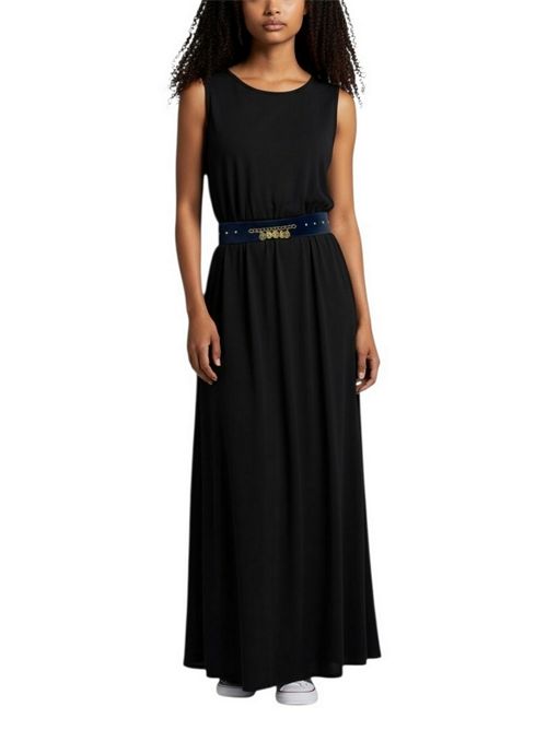 cintura donna nera  con medaglie BaxLab Milano | M77G-P10Nero